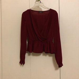 *3 for $20* maroon top shein